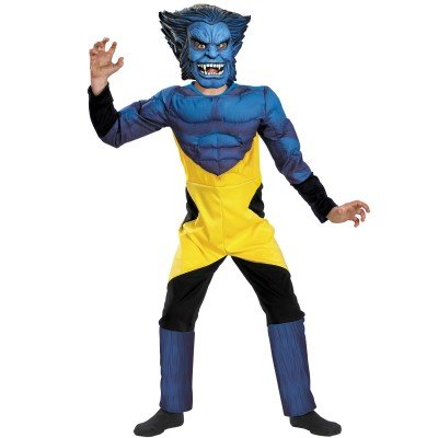  Deluxe Kids X-Men The Beast Costume - Officially Licensed X-Men Costumes