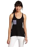 Volcom Juniors Too Soon Hi-Low Tank Tee, Black, Small