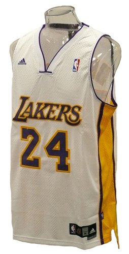 Kobe Bryant #24 LA Lakers Swingman NBA Jersey White Size L