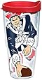 Tervis NFL New England Patriots Colossal Wrap Individual Tumbler with Red Lid, 24 oz, Clear