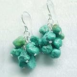 Turquoise Cluster Drop Earrings