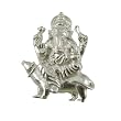 Handcrafted Jewelry Ganesha Pendants Sterling Silver with Chain 1 inch