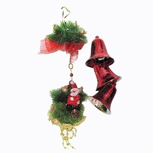 #!Cheap New Musical Christmas Bell Door Wall Tree Decoration By Collections Red