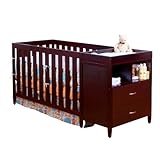 BSF Baby Austin Convertible Crib 'n Changer Combo, Cherry BSF Baby Austin Convertible Crib 'n Changer Combo, Cherry