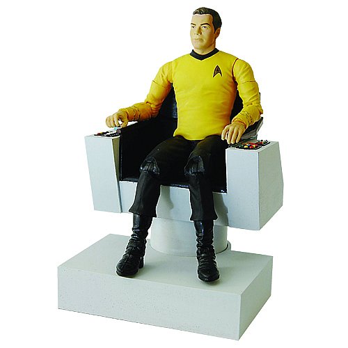 41IvPp3HPYL Star Trek Deluxe Edition Captain Kirk and Electronic Command Chair Action Figure