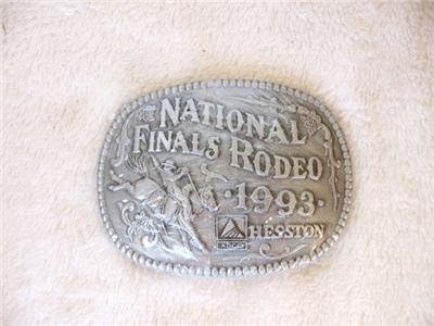 Hesston National Finals Rodeo belt buckle 1993