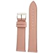 Genuine Leather Watch Band Pearl Finish Pale Pink 20mm
