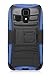 CASEFORMERS Duo Armor BLUE for Kyocera Hydro Icon Combo Case with Stand and Holster