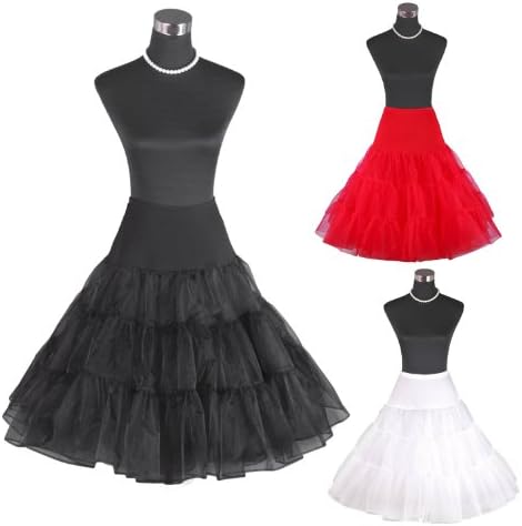 Fonr 50s Vintage Rockabilly Net Petticoat Skirt Tutu ,26" Length