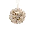 Festive White Rose Pomander Ball, 175 mm