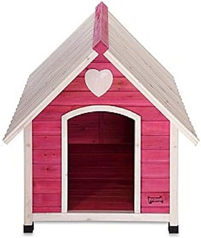 3.8 ft. L x 2.6 ft. W x 1.6 ft. H Arf Frame Pink Large Dog House