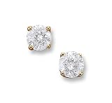 1/4 to 1 ct. tw. Round Diamond Solitaire Earrings