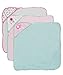 Snugly Baby Girls Hooded Towels 3-pack (Elephant Pink)