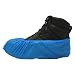 PE Disposable Plastic Shoe Covers BLUE 100 Ct.