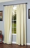 Weathermate Thermal Pinch Pleated Drape PAIR 96” x 84” long – NATURAL color