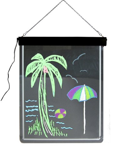 LED Message Writing Drawing Board with 6 piece markers pens menu boards wholesale discounted on sale
