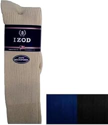Izod Men's Micro Mid-Calf Socks, Single Pair