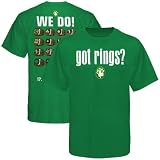 Majestic Boston Celtics Kelly Green Got Rings T-shirt