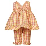 Toddler Girls Clothes PLAID Capri Set RARE EDITIONS Spring Girl 2T-4T