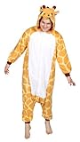 Kigs Adult Giraffe Costume - Kigurumi Onesie Pyjamas; One Size