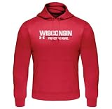 Wisconsin Badgers Under Armour Performance Hooded Sweatshirt