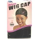 Dream Wig Cap Deluxe Black 2s (Pack of 12) #0097