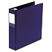 Wilson Jones Locking No-Gap Round Ring Binder with Label Holder, 2-Inch Capacity, Dark Blue (364-44NBL)