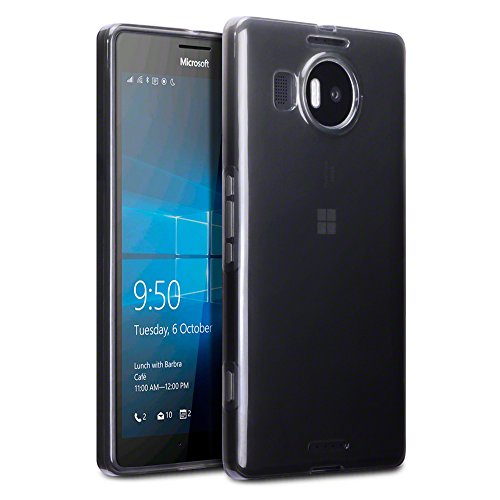 Microsoft 950 XL Case, Terrapin [SLIM FIT] Microsoft 950 XL Cover [Smoke Black] Premium Protective TPU Gel Case for Microsoft Lumia 950 XL - Smoke Black