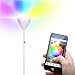 Brightech Kuler SKY Color Changing LED Torchiere Floor Lamp - RGB Color Changing Lights Compatible with iPhone or iPad, Sleek White Finish