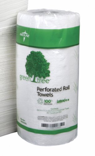 Medline Green Tree Basics 100% Renewable Paper Towels 30rl/CS