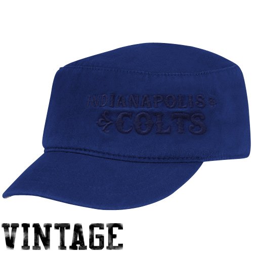 Reebok Indianapolis Colts Ladies Royal Blue Tonal Vintage Military Hat