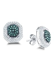 0.40 cttw. Diamond Fashion Earrings 10K White Gold