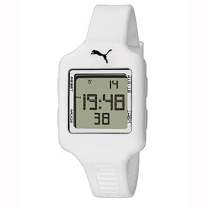 PUMA Women's PU910792002 Slide-S White Digital Watch PUMA Women's PU910792002 Slide-S White Digital Watch