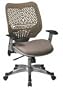 Office Star REVV Series Manager?s Chair with SpaceFlex Back and Mesh Seat, Latte