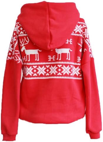Winter Girls Womens Deer Hooded Hedging Tiny Sweater Coat 3 Colors New Arrival Super (Red)