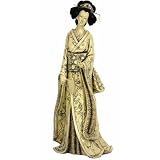 14 Geisha Figurine with Plum Tree Kimono