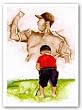 The Putt - Limited Edition by Kenneth Gatewood 25"x34" Art Print Poster