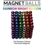 Magnet Balls Rainbow Bright Edition - Magnetic Rare Earth Magnet Puzzle in Collector's Tin