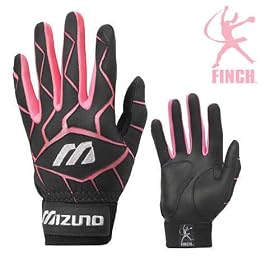 <b>MIZUNO FINCH PREMIER YOUTH BATTING GLOVES Size: Youth Medium Color: Pink</b>