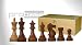 proBase, Schachfiguren, ind. Palisander/Buchsbaum, im Stoffbeutel