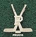 Princeton Univ Polish P Hockey Stks Charm/Pendant -14K/10K, Stainless Steel or Gold Plated