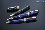 Aurora Optima Marbled Fountain Pen - Green, Fine Nib 996/VF