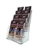 Deflecto 77441 Four-tier multi-compartment large size docuholder, 9-1/4x7x13-1/2, clear