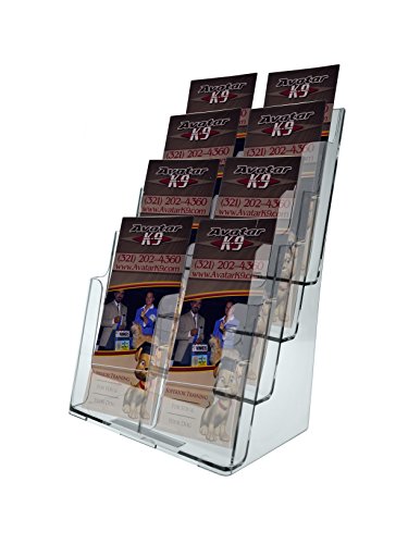 Deflecto 77441 Four-tier multi-compartment large size docuholder, 9-1/4x7x13-1/2, clear