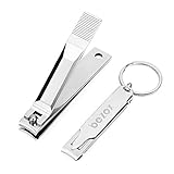BEZOX Nail Clipper Set-Popular Gifts-Fingernail+Toenail Clippers For Men & Women-Sharpest Stainless Steel Clipper-BEST Quality Nail Cutter (Large+Small)