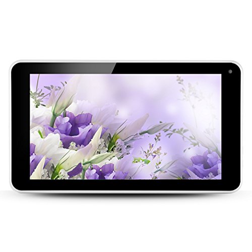 AOSON 7 Inch Android 4.4 Quad Core Cortex-A7 kids Tablet PC HD Touch Screen 800x480 512MB+8GB WiFi Dual Camera AS751S-B Tablet White behind