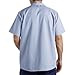 Dickies Occupational Workwear LS535BLS Polyester/Cotton Men's Short Sleeve Industrial Work Shirt, GM Blue and White Stripe
