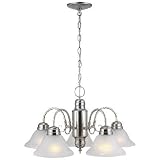 Design House 511535 Millbridge 5-Light Chandelier, 14-Inch by 22-Inch, Satin Nickel
