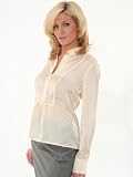 Long Sleeve SILK Top Kenneth Cole New York 4 6 or 8