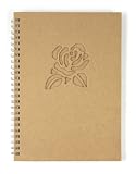 RAYHER - Notizbuch mit Passepartoutstanzung, Rose, Din A6, 60 Blatt, 70 g/m2